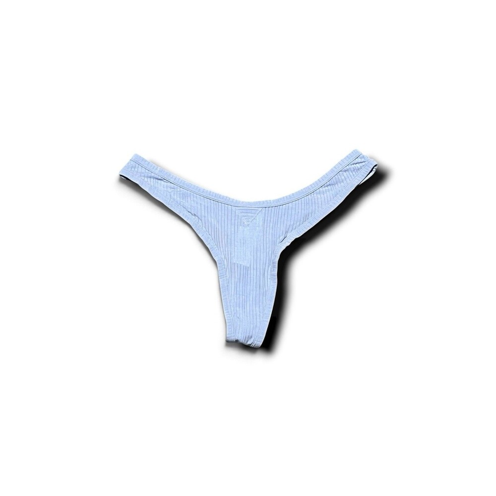 Aerie Women's Being #Aeriereal Ribbed Thong Panties - Large